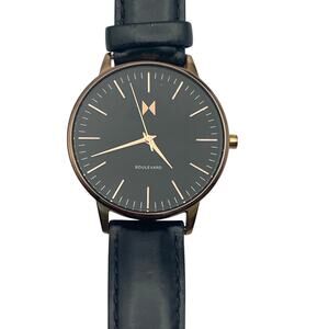 MVMT Mens Minimalist Watch 38mm - Fresh Battery - Adjustable Leather Band WR3ATM